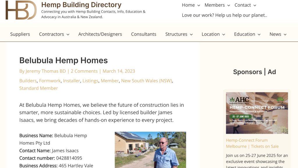 Belubula and the Hemp Building Directory