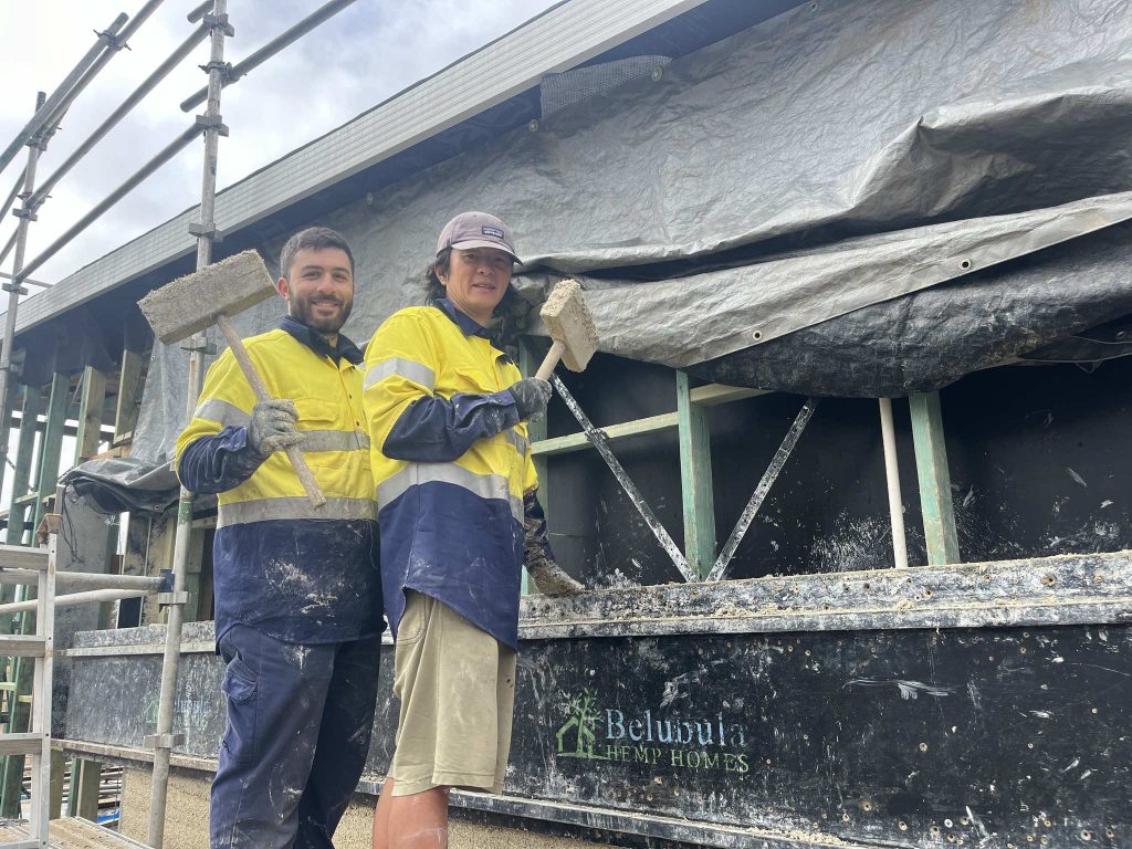 Training and Volunteering on Hemp Builds